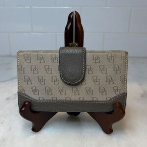 Dooney & Bourke Wallet Checkbook Vintage Signature Slim Wallet